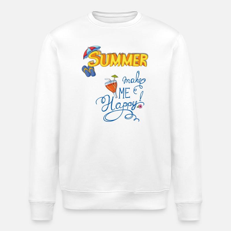 Summertime - Stanley/Stella Unisex Bio-Sweatshirt ROLLER - Weiß