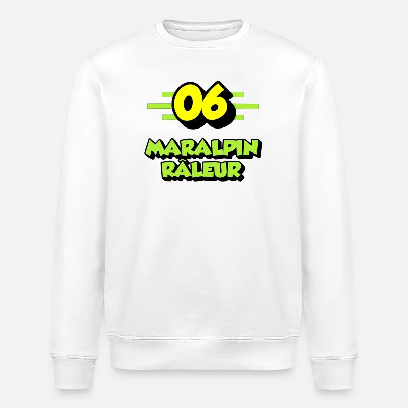 Complaining Maralpin - Stanley/Stella ROLLER Unisex Organic Sweatshirt - white