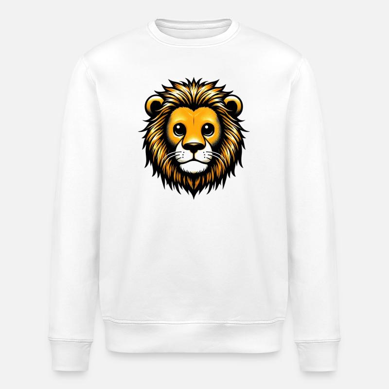 Löwe - Stanley/Stella Unisex Bio-Sweatshirt ROLLER - Weiß