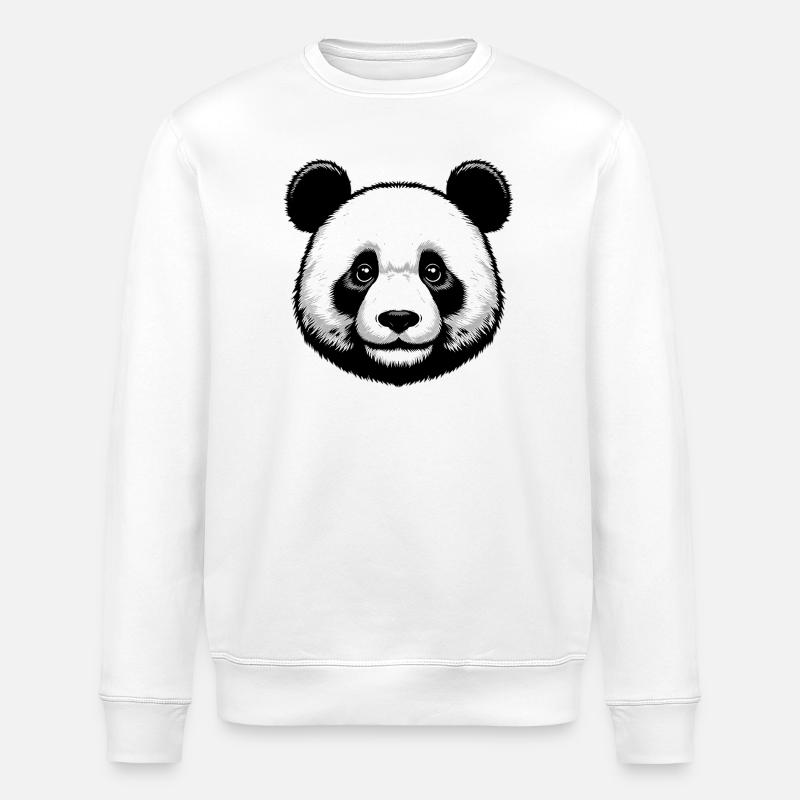 Panda - Sweat bio ROLLER Stanley/Stella Unisexe - blanc