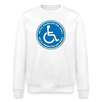 Tous les handicaps ne sont pas visibles - Sweat bio ROLLER Stanley/Stella Unisexe - blanc - Devant - Nik (191cm)