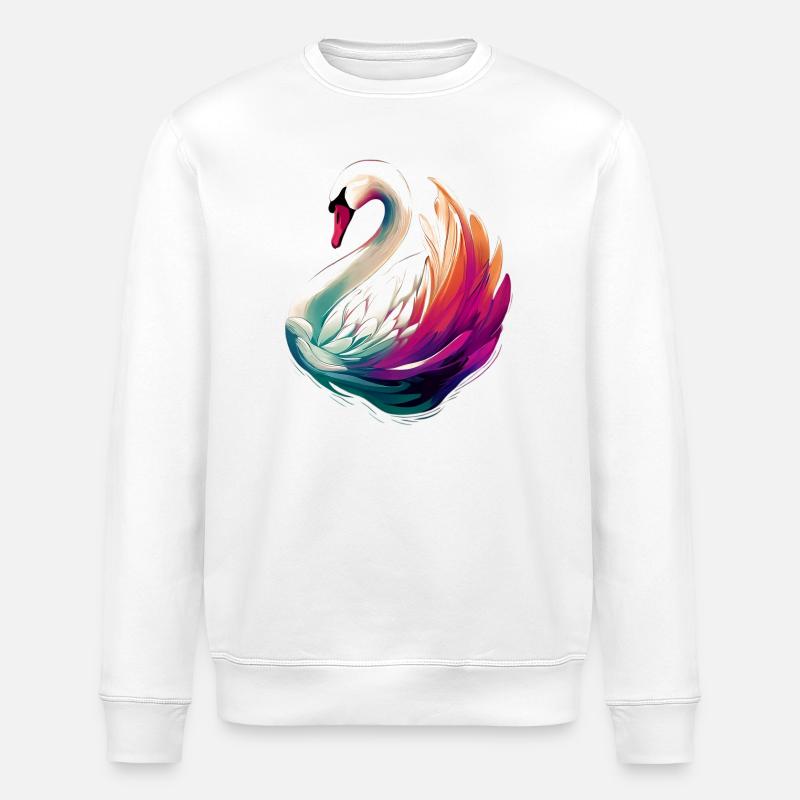 Cygne - Sweat bio ROLLER Stanley/Stella Unisexe - blanc
