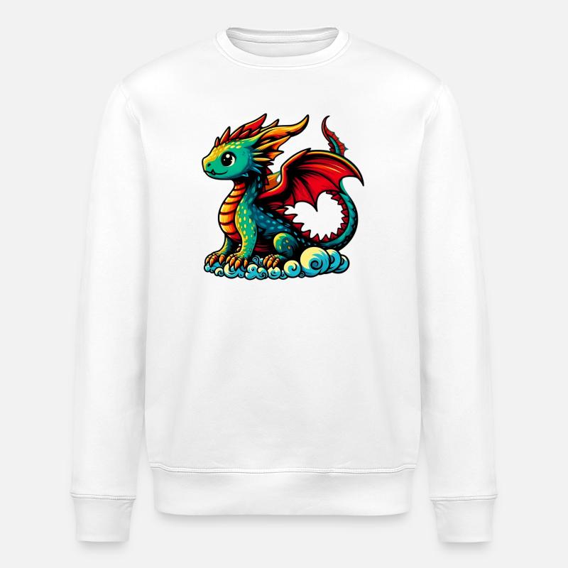 Dragon - Sweat bio ROLLER Stanley/Stella Unisexe - blanc