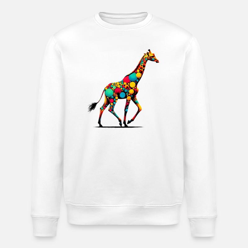 Girafe - Sweat bio ROLLER Stanley/Stella Unisexe - blanc