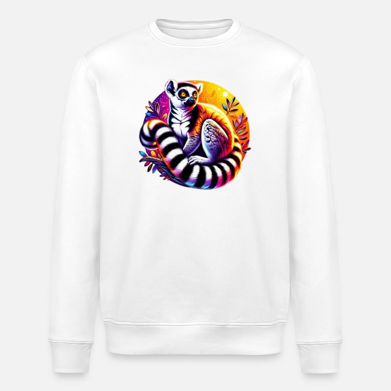 Lémurien - Sweat bio ROLLER Stanley/Stella Unisexe - blanc