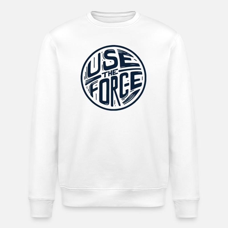 Use the force 2 - Stanley/Stella ROLLER Unisex Organic Sweatshirt - white