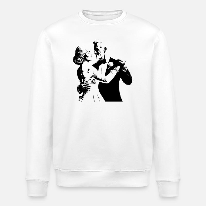 Hochzeit Paar - Stanley/Stella Unisex Bio-Sweatshirt ROLLER - Weiß