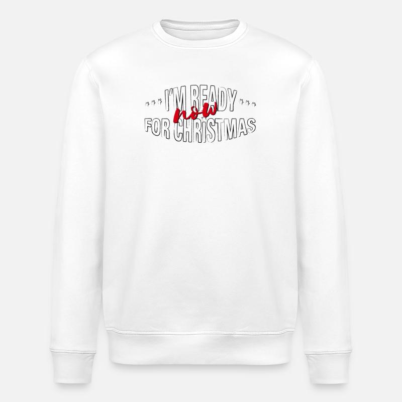 prêt MAINTENANT pour Noël - Sweat bio ROLLER Stanley/Stella Unisexe - blanc