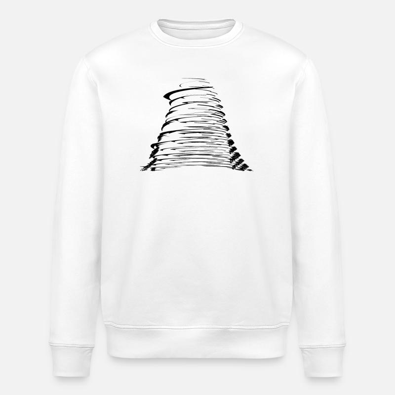 stormy Hurrican - Stanley/Stella Unisex Bio-Sweatshirt ROLLER - Weiß