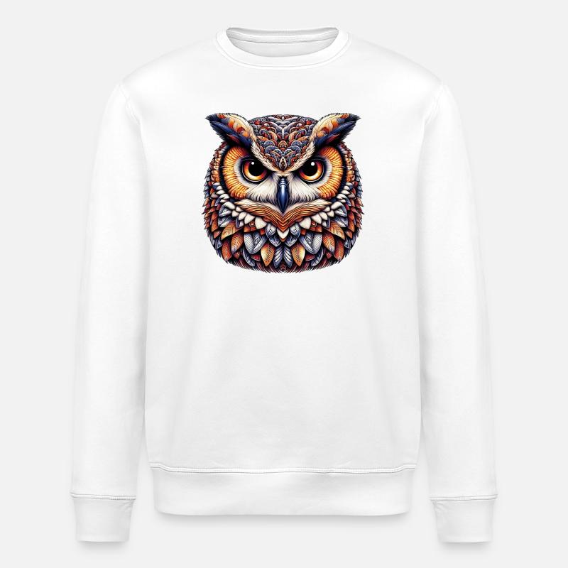 Hibou - Sweat bio ROLLER Stanley/Stella Unisexe - blanc