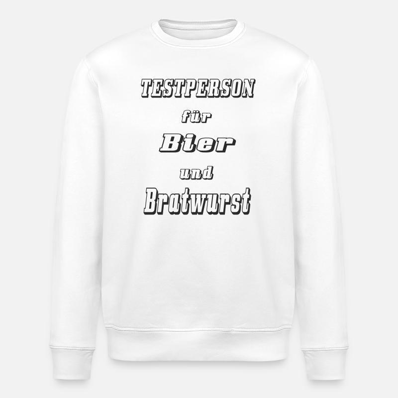 Test Subject 1 - Stanley/Stella ROLLER Unisex Organic Sweatshirt - white