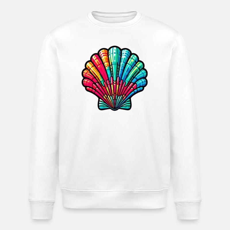 Muschel - Stanley/Stella Unisex Bio-Sweatshirt ROLLER - Weiß