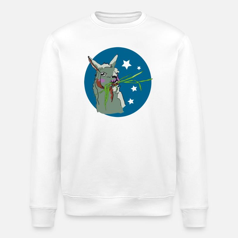Lama - Sweat bio ROLLER Stanley/Stella Unisexe - blanc