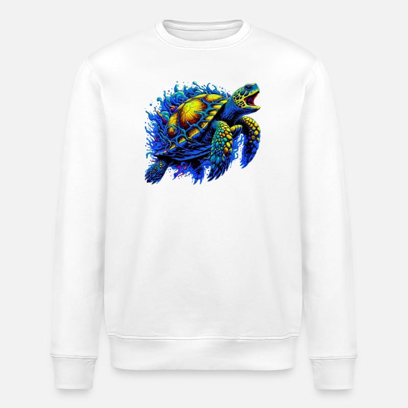 Tortue - Sweat bio ROLLER Stanley/Stella Unisexe - blanc