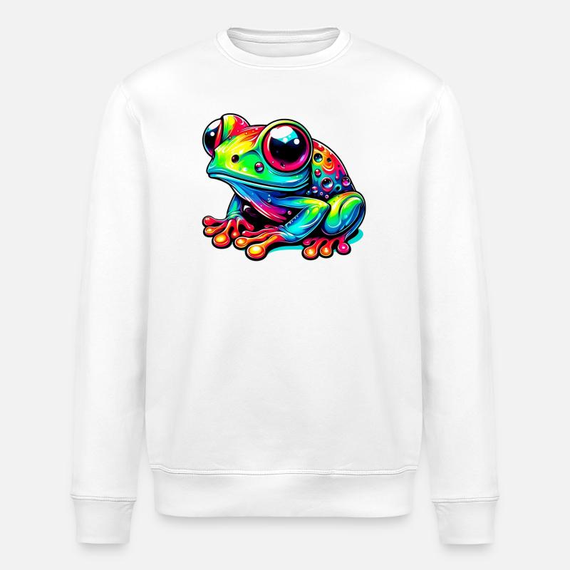 Frosch - Stanley/Stella Unisex Bio-Sweatshirt ROLLER - Weiß