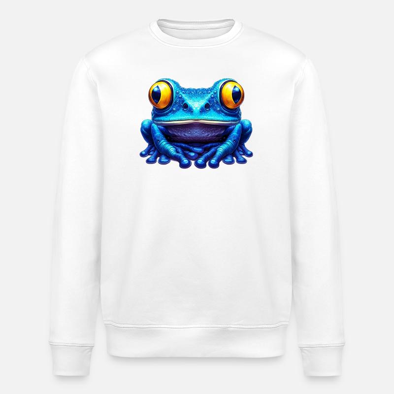 Frog - Stanley/Stella ROLLER Unisex Organic Sweatshirt - white
