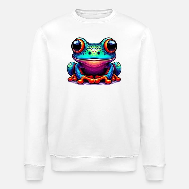 Frosch - Stanley/Stella Unisex Bio-Sweatshirt ROLLER - Weiß