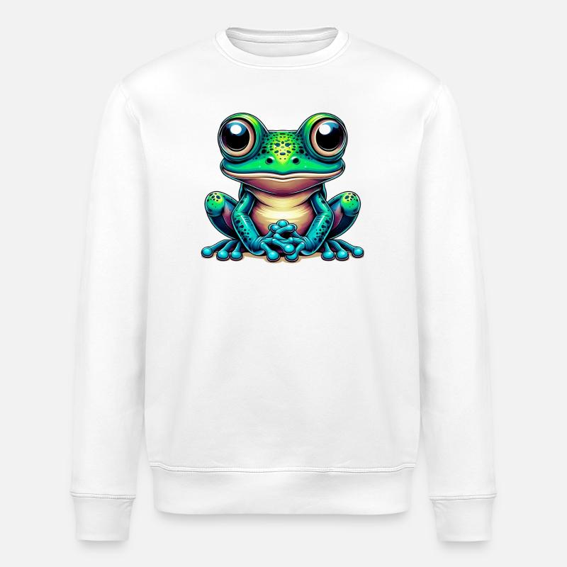 Frosch - Stanley/Stella Unisex Bio-Sweatshirt ROLLER - Weiß
