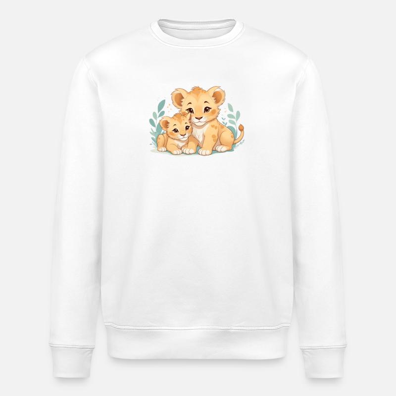Câlins de lionceaux - Sweat bio ROLLER Stanley/Stella Unisexe - blanc