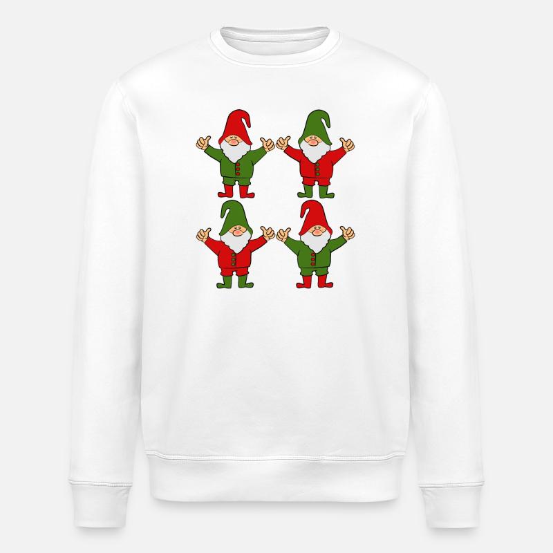 Nains gnomes - Sweat bio ROLLER Stanley/Stella Unisexe - blanc