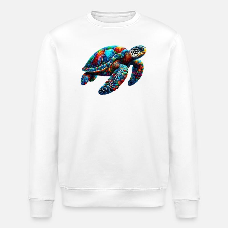 Tortue - Sweat bio ROLLER Stanley/Stella Unisexe - blanc