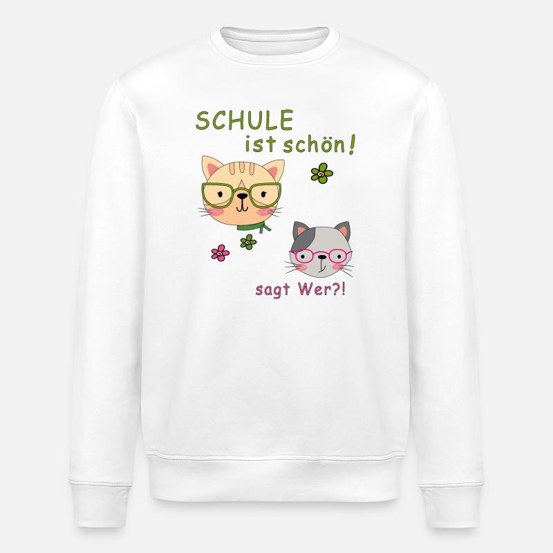 L’école, c’est beau - Sweat bio ROLLER Stanley/Stella Unisexe - blanc