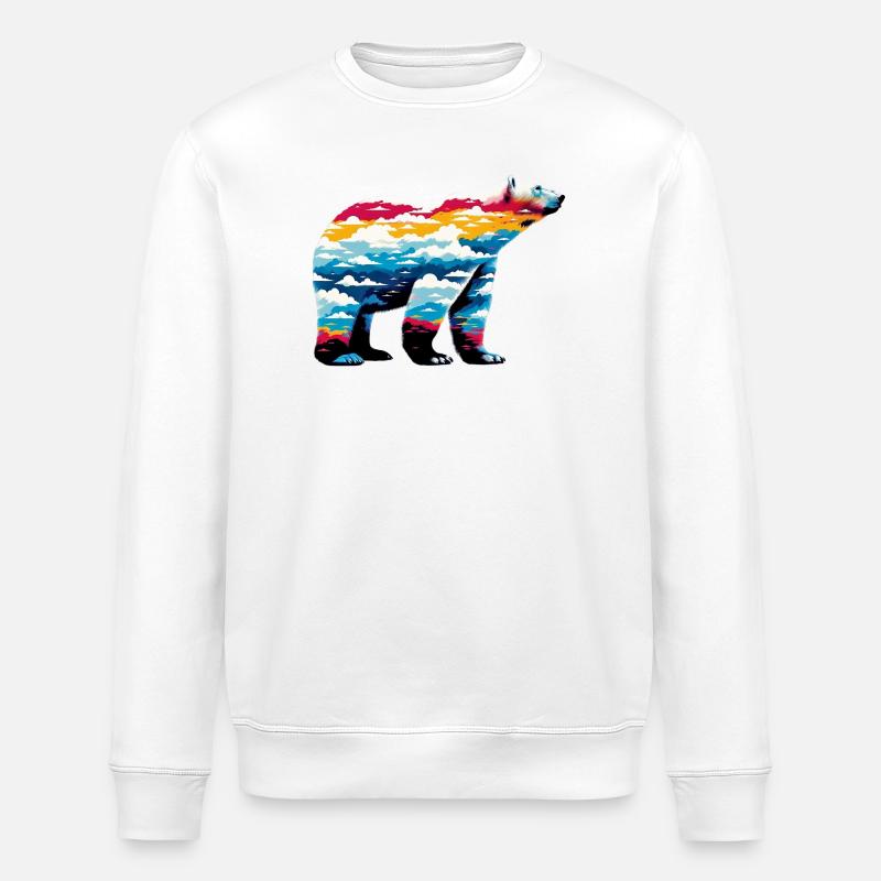 Eisbär - Stanley/Stella Unisex Bio-Sweatshirt ROLLER - Weiß