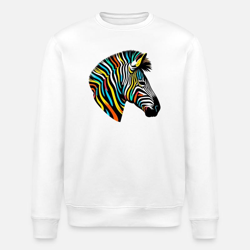Zebra - Stanley/Stella Unisex Bio-Sweatshirt ROLLER - Weiß