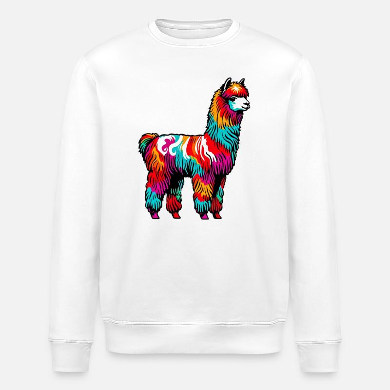 Alpaca - Stanley/Stella ROLLER Unisex Organic Sweatshirt - white