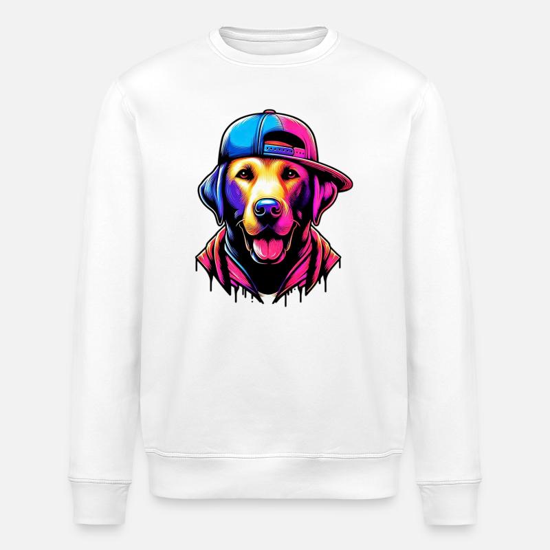 Hund - Stanley/Stella Unisex Bio-Sweatshirt ROLLER - Weiß