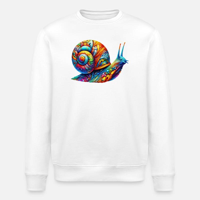 Escargot - Sweat bio ROLLER Stanley/Stella Unisexe - blanc