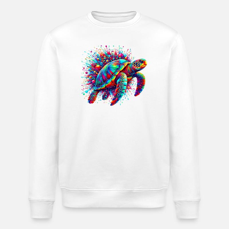 Tortue - Sweat bio ROLLER Stanley/Stella Unisexe - blanc