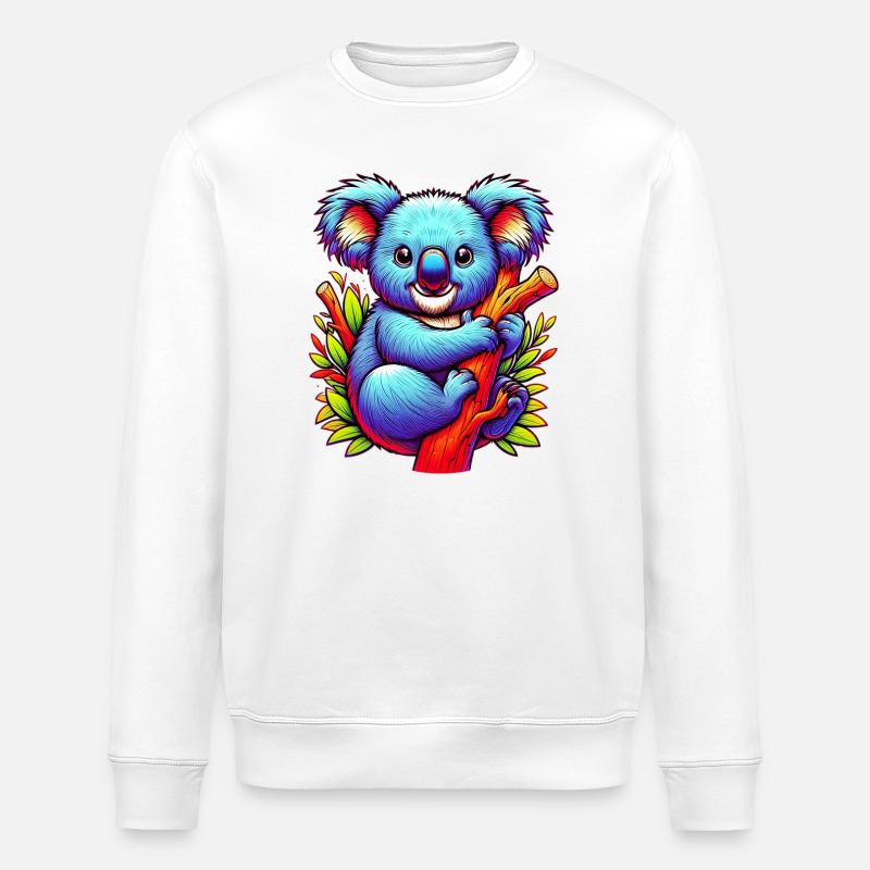 Koala - Sweat bio ROLLER Stanley/Stella Unisexe - blanc