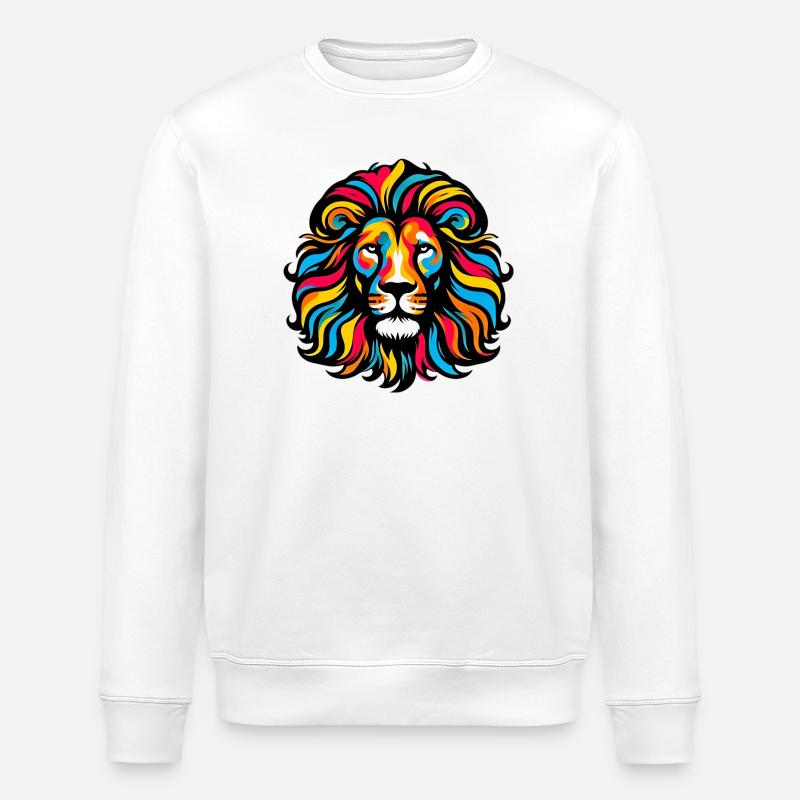 Lion - Sweat bio ROLLER Stanley/Stella Unisexe - blanc
