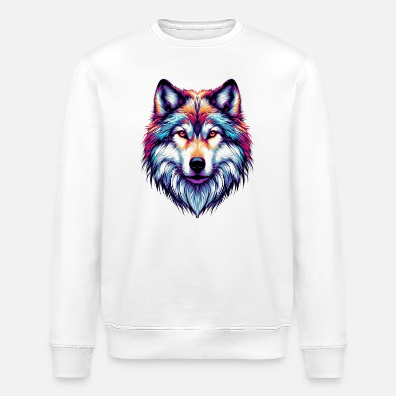 Wolf - Stanley/Stella Unisex Bio-Sweatshirt ROLLER - Weiß