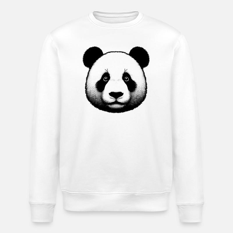 Panda - Stanley/Stella Unisex Bio-Sweatshirt ROLLER - Weiß