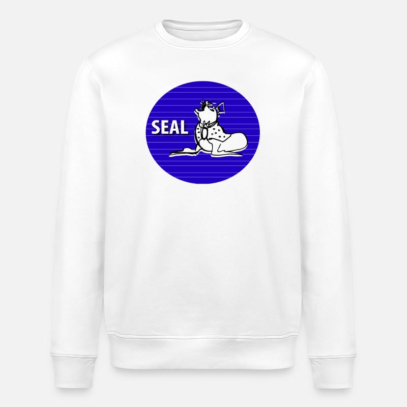 Seehund - Stanley/Stella Unisex Bio-Sweatshirt ROLLER - Weiß