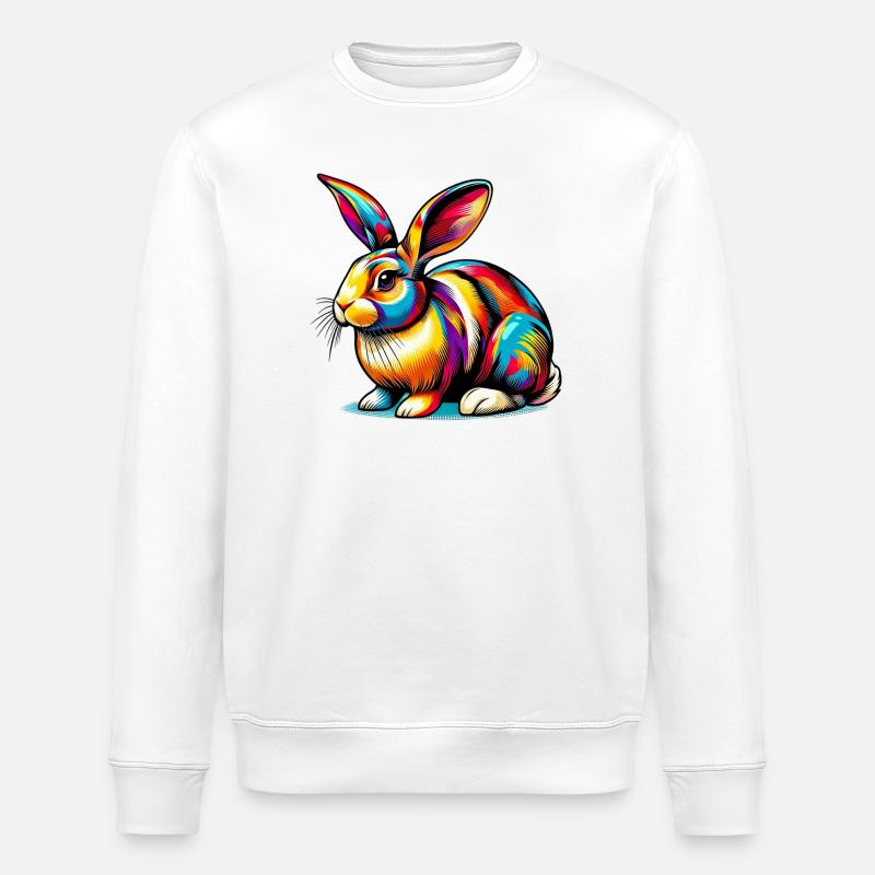 Lapin - Sweat bio ROLLER Stanley/Stella Unisexe - blanc