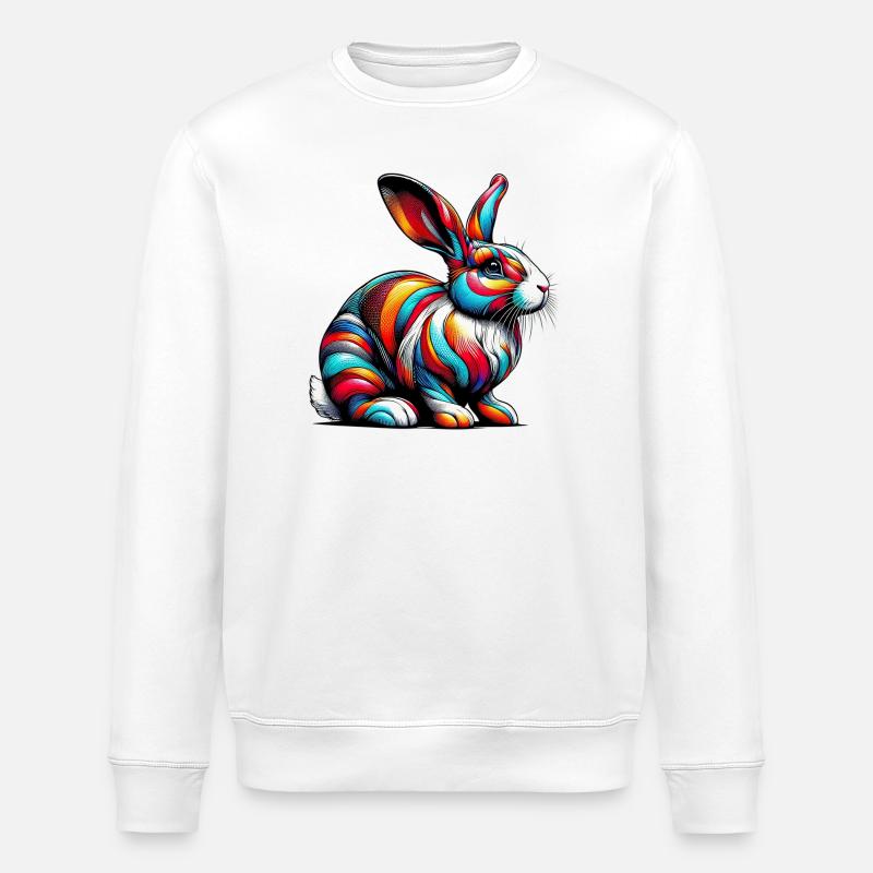 Lapin - Sweat bio ROLLER Stanley/Stella Unisexe - blanc