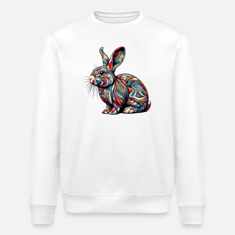 Lapin - Sweat bio ROLLER Stanley/Stella Unisexe - blanc