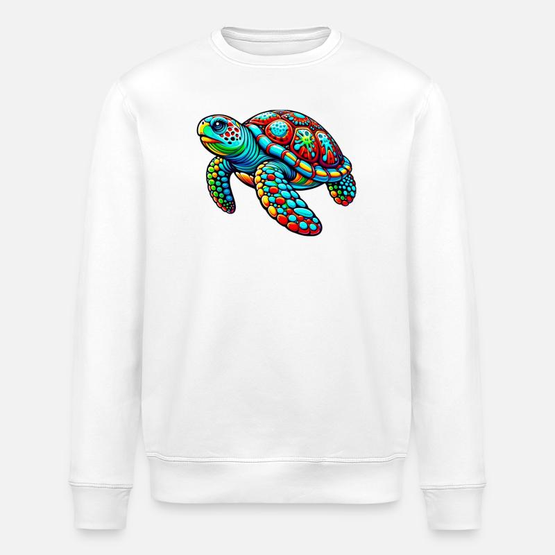 Tortue - Sweat bio ROLLER Stanley/Stella Unisexe - blanc