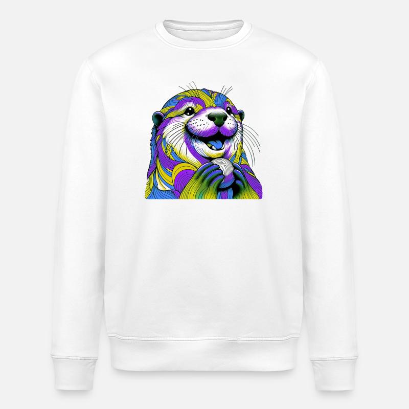 Otter - Stanley/Stella ROLLER Unisex Organic Sweatshirt - white