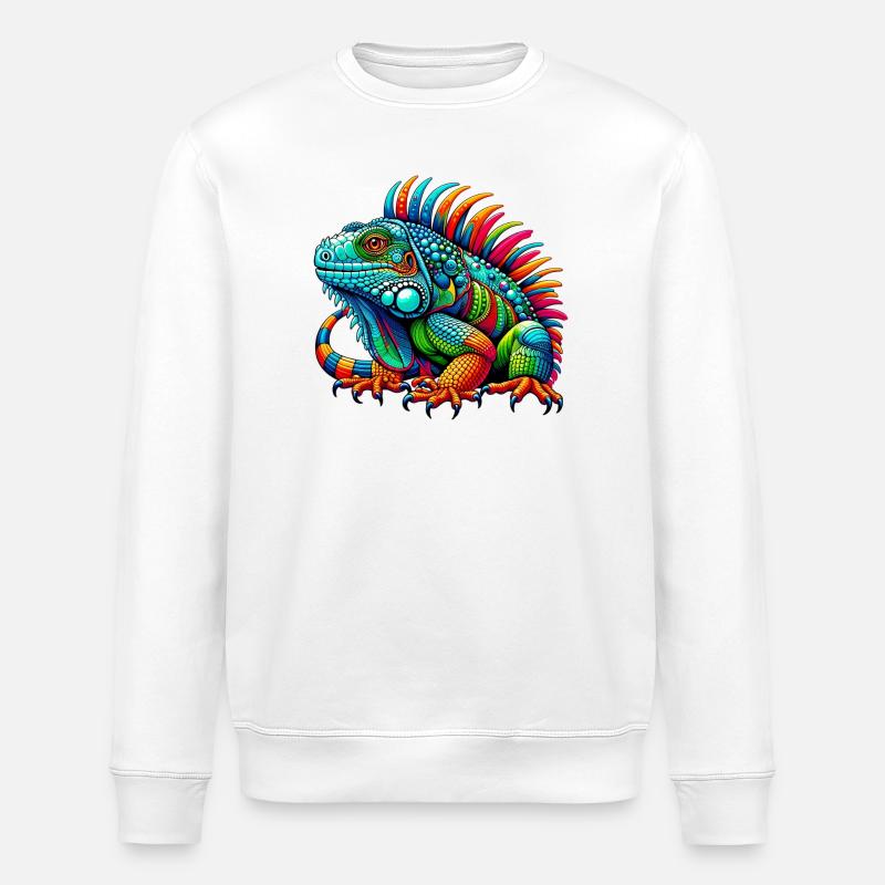 Leguan - Stanley/Stella Unisex Bio-Sweatshirt ROLLER - Weiß