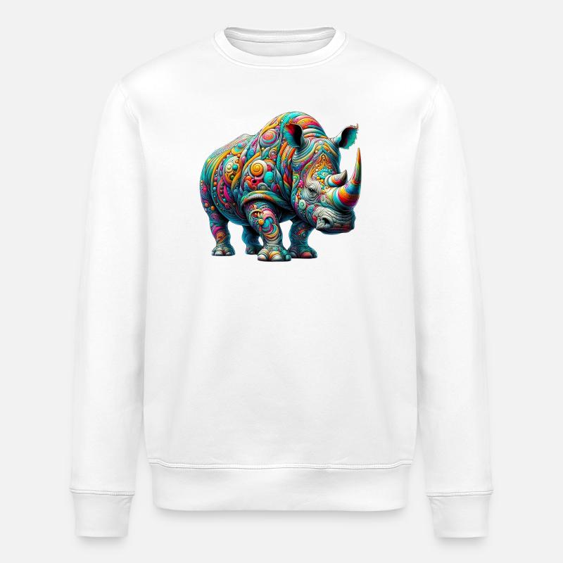 Nashorn - Stanley/Stella Unisex Bio-Sweatshirt ROLLER - Weiß