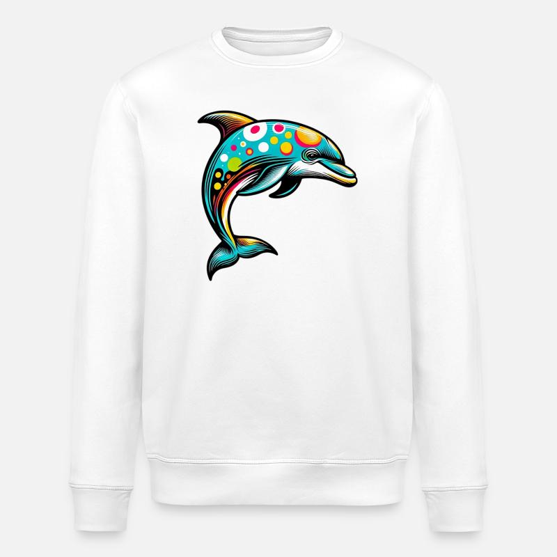 Delfin - Stanley/Stella Unisex Bio-Sweatshirt ROLLER - Weiß