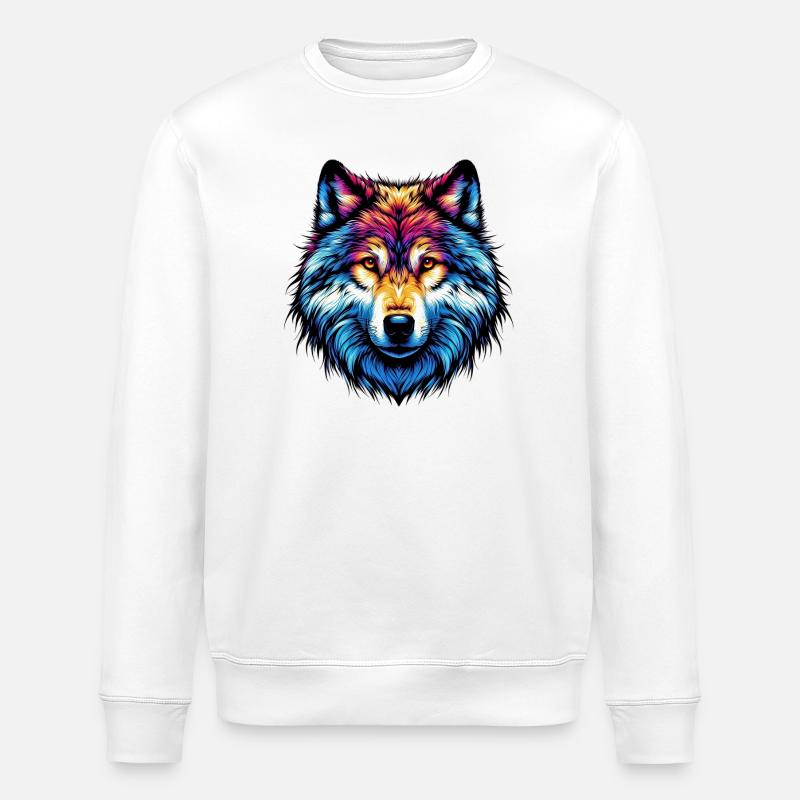 Wolf - Stanley/Stella Unisex Bio-Sweatshirt ROLLER - Weiß