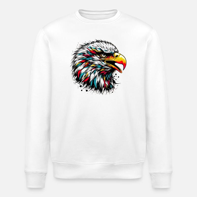 Adler - Stanley/Stella Unisex Bio-Sweatshirt ROLLER - Weiß
