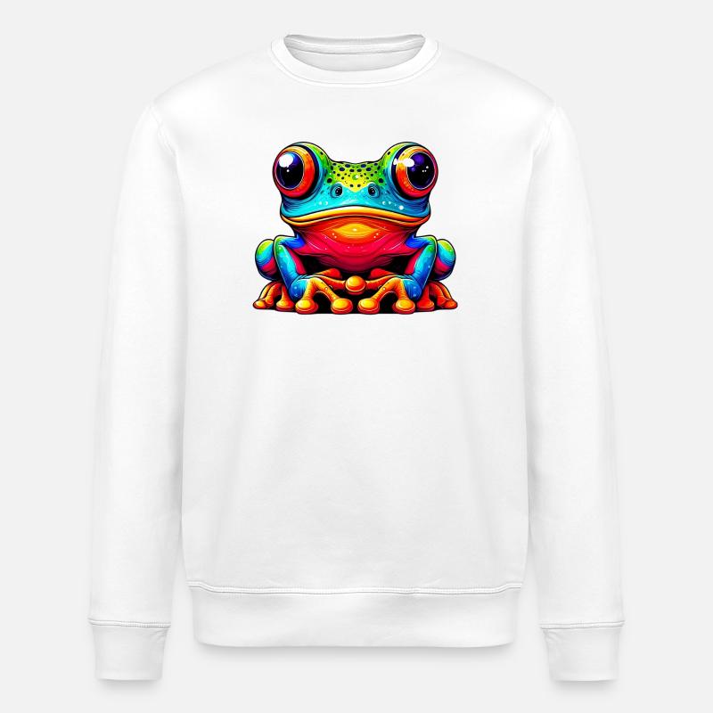 Frø - Stanley/Stella økologisk unisex-sweatshirt ROLLER - hvid