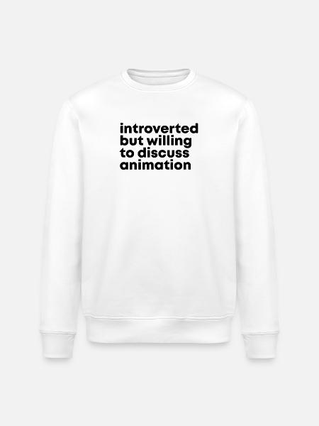 Animation - Stanley/Stella ROLLER Unisex Organic Sweatshirt - white