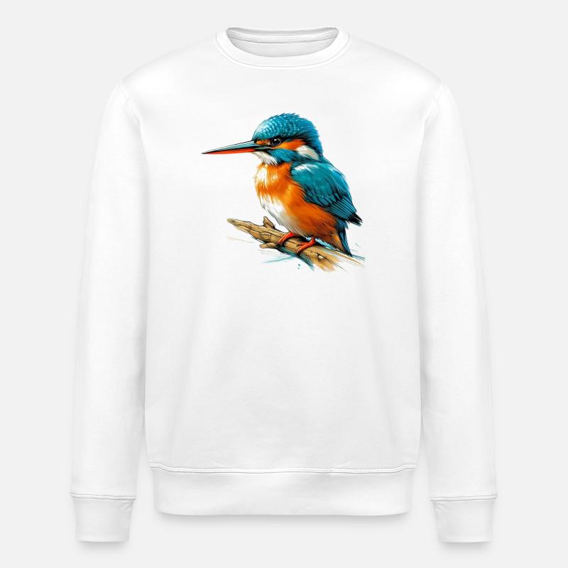 Eisvogel - Stanley/Stella Unisex Bio-Sweatshirt ROLLER - Weiß